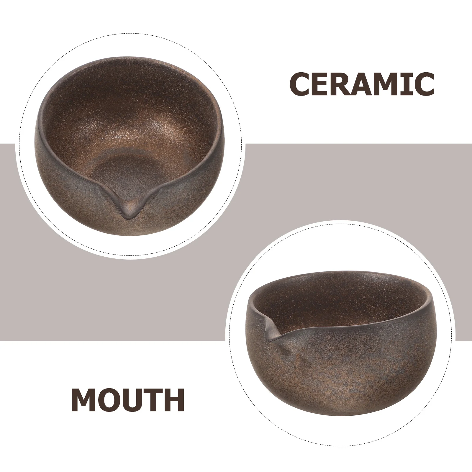 

Ceramic Matcha Bowl Traditional Japanese Tea Ceremony Cup Unique Spout Design Long Lasting Use Ceramic Matcha Bowl with Spout