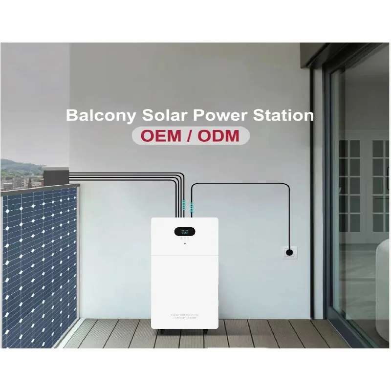 Dc 48V 300Ah 15Kwh LiFePO4 Batteria Tipo a parete e inverter Generatore solare Centrale elettrica Sistema di accumulo di energia domestica