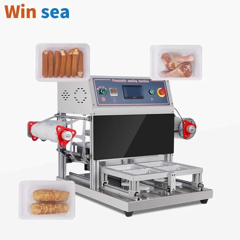 Máquina Selladora Neumática Semiautomática de Escritorio para Alimentos, Bebidas, Arroz, Papel y Materiales de Lámina, Herramienta de Empaque Profesional de Alta Calidad