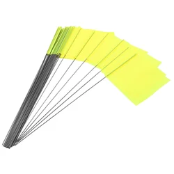 50 Pcs Marker Flags Lawn Flags Yard Supplies Garden Irrigation Triangular Flags Dog Training Landmark Home Decor