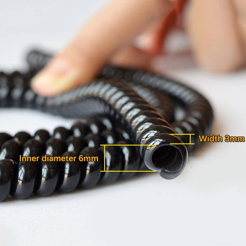 90cm TPU Winding Protection Wire Cable Spiral Winder Organizer For  Electric Sc TUP Plastic New