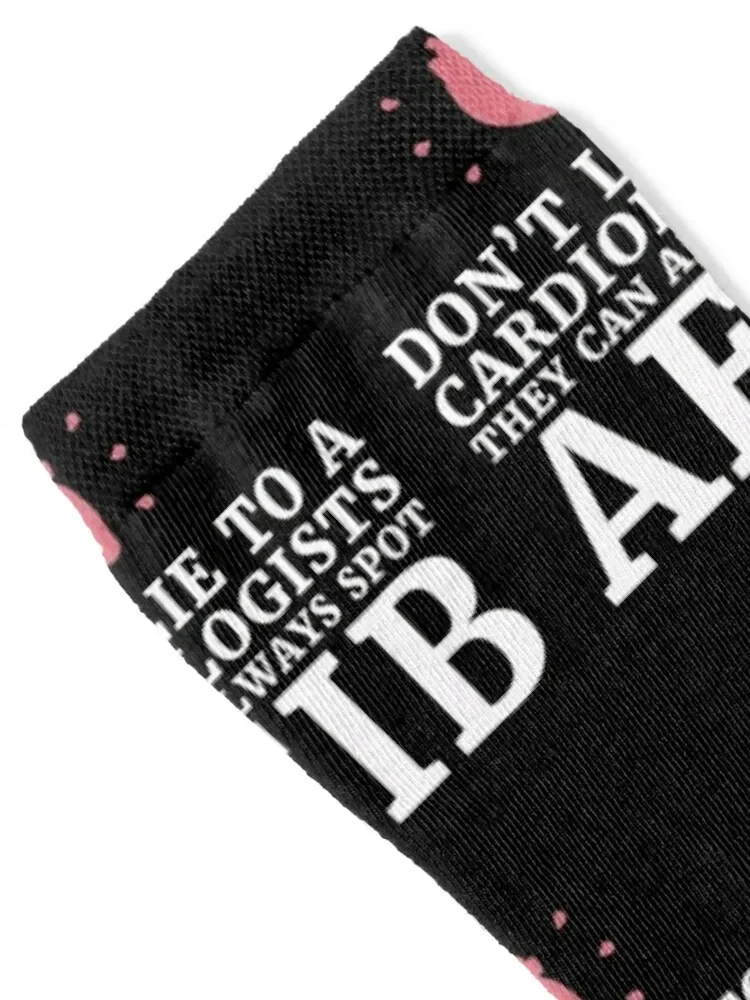 dont lie to a Cardiologists they can always spot A-fib,Funny cardiologist jokes Socks cotton sheer Socks Ladies Men's