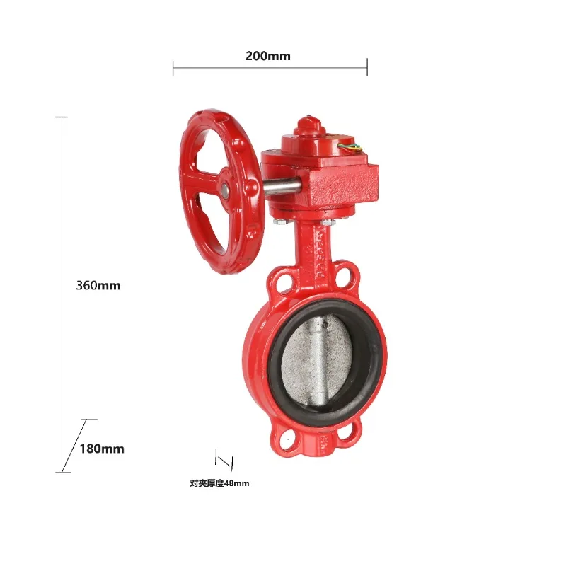 2024 Hot Selling Good Price DN125/100 Wear And Durability Cement Butterfly Valve