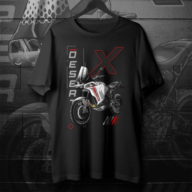

Ducat| DesertX Motorcycle T-Shirt for Adventure Riders 00000332#A1 men women summer tee cotton tshirts