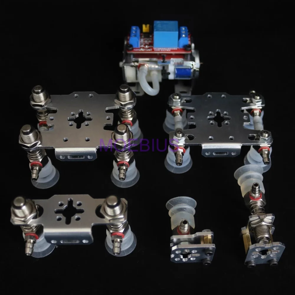 기계식 팔 흡입 컵 진공 공기 펌프 클램프 기계식 로봇 팔 발톱 릴레이 DIY 로봇 장난감 키트 부품