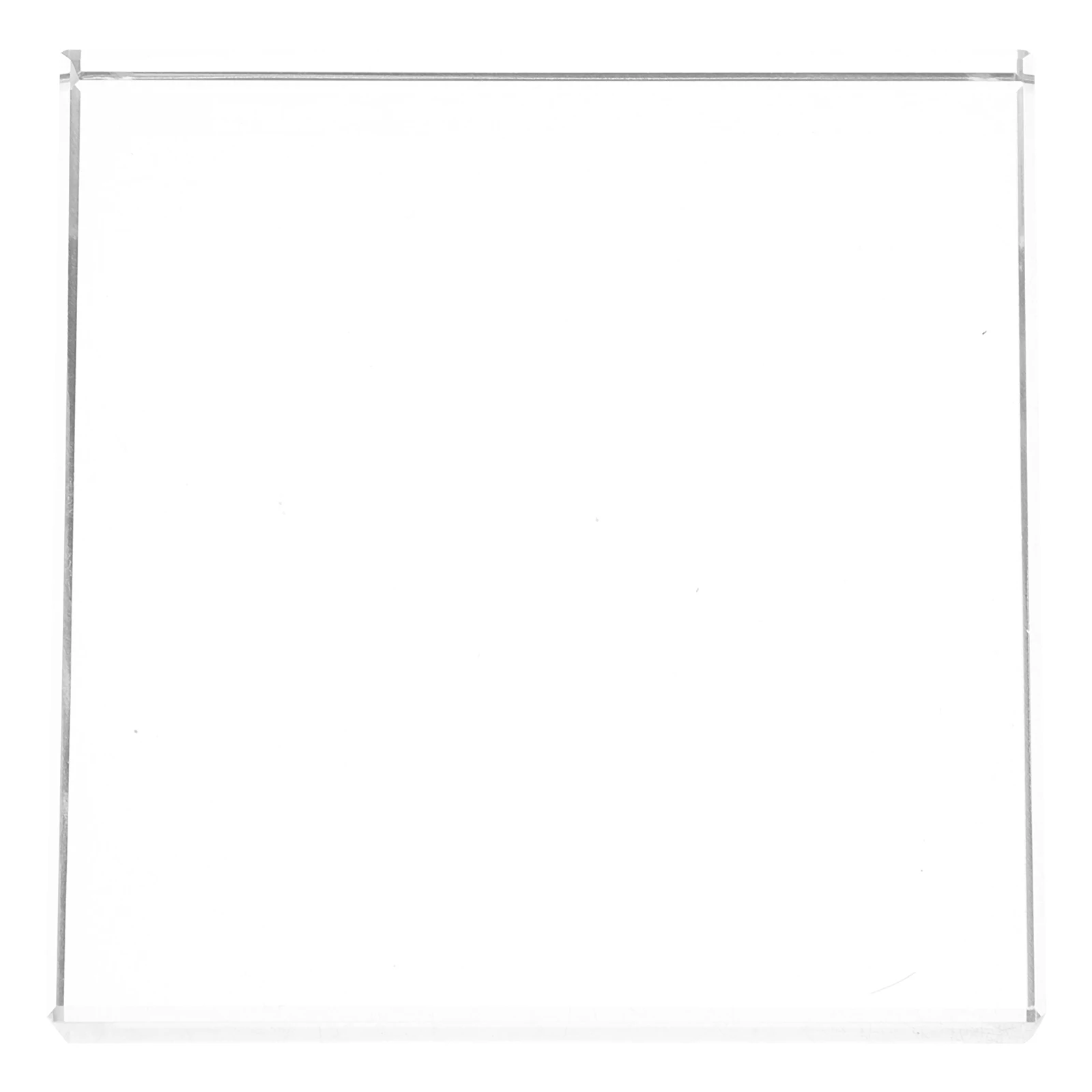 

Clear Crystal Square Paperweight Polished Glass Block for Office Desk Home Crafts Reading Photography Studio Heavy Decorative