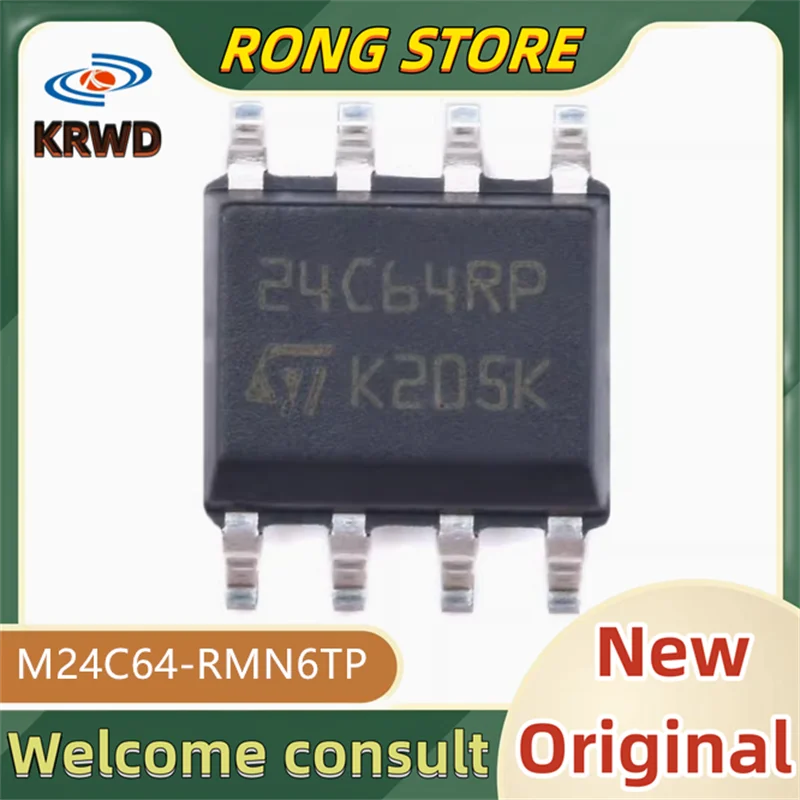 

50PCS 24C64RP NEW Original M24C64-RMN6TP M24C64-RMN6 M24C64-R SOP-8