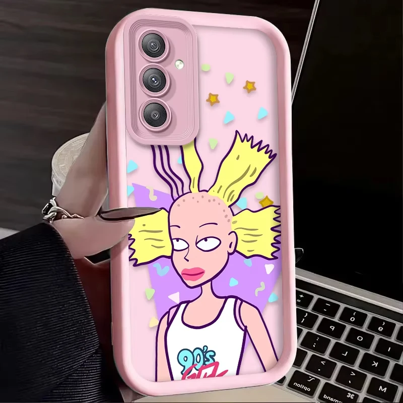 الكرتون R-Rugrats مضحك قضية الهاتف لسامسونج غالاكسي A14 A15 5G S21 S22 S23 S24 S25 5G FE زائد الترا A25 A35 A52 A53 A54 A55 5G