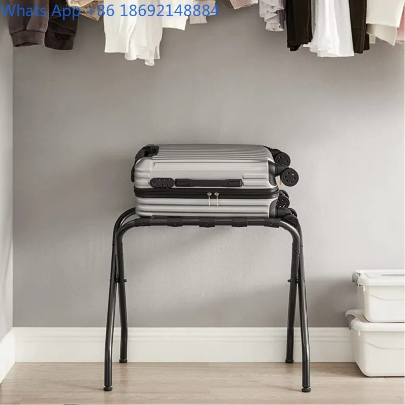 Hotel Room Luggage Rack Stainless Steel Storage Rack Portable Foldable Bag  Clothes Rack