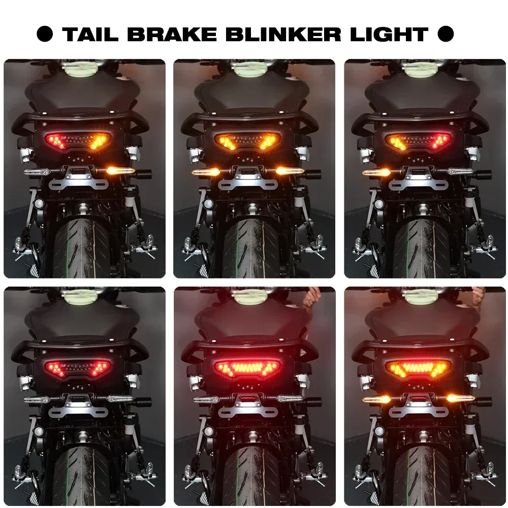 2021-2024 For Yamaha Tracer 9 /GT Tracer9 Tail Tidy License Plate Bracket 9/GT 9GT LED Integrated Taillight Turn Signal Light