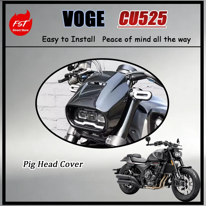 For Retro Headlight Fairing And Front Windshield Voge CU525 OEM Style Headlight Cover Non-Destructive Installation Modified Kit