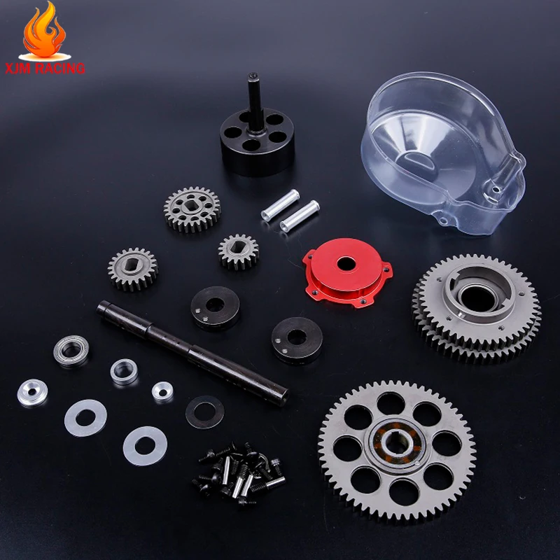 TAO Metal 3 Speed Gear Set Transmission Kit for 1/5 HPI ROFUN BAHA KM ROVAN BAJA 5B 5T SS Rc Car Racing Toys Parts
