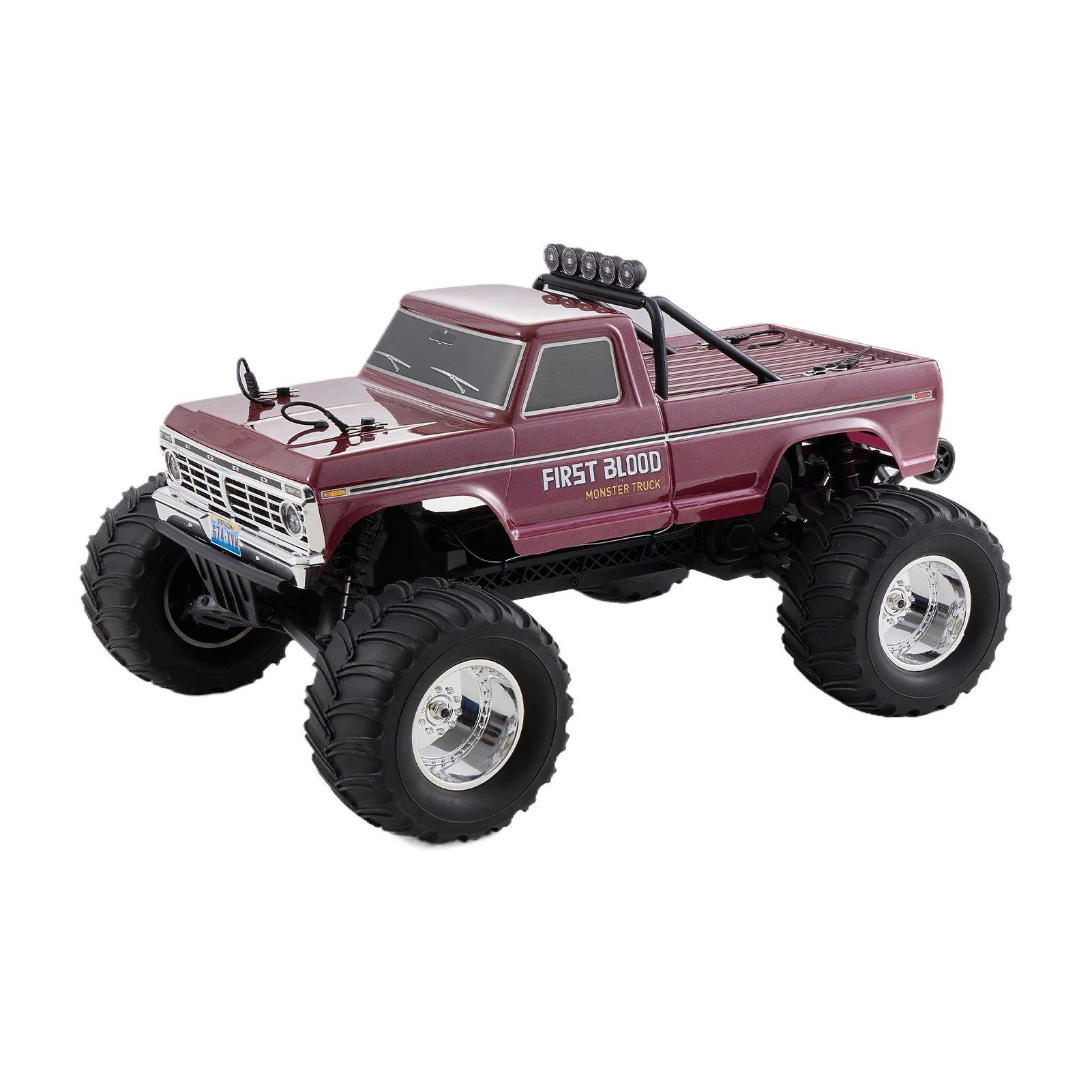 RC Car FMS 1/10 FMT10 Ford F100 Brushed 2.4G RTR RC PC Car Shell Monster Truck Model 4WD Remote Control Adult /Children’s Toy