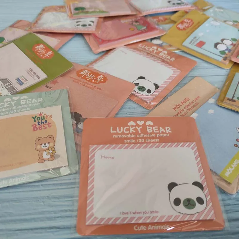 40pcs NEW Rilakkuma Notepad Sticky Note Memo Message Post Removable Adhesive Paper Wholesale