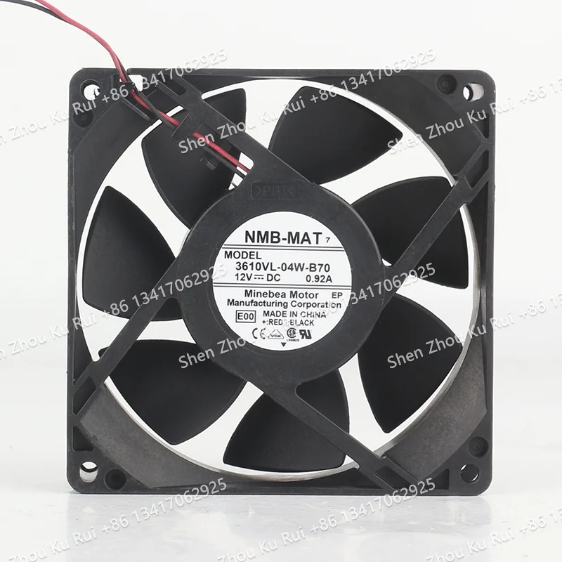 

New original NMB DC 12V 0.92A AC EC 9CM 3610VL-04W-B70 Cooling Fan 9025 inverter fan Ball bearing Two-wire 90X90X25MM
