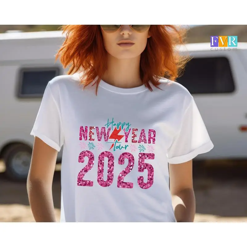 

Футболка с Новым годом 2025 года, праздничная вечеринка