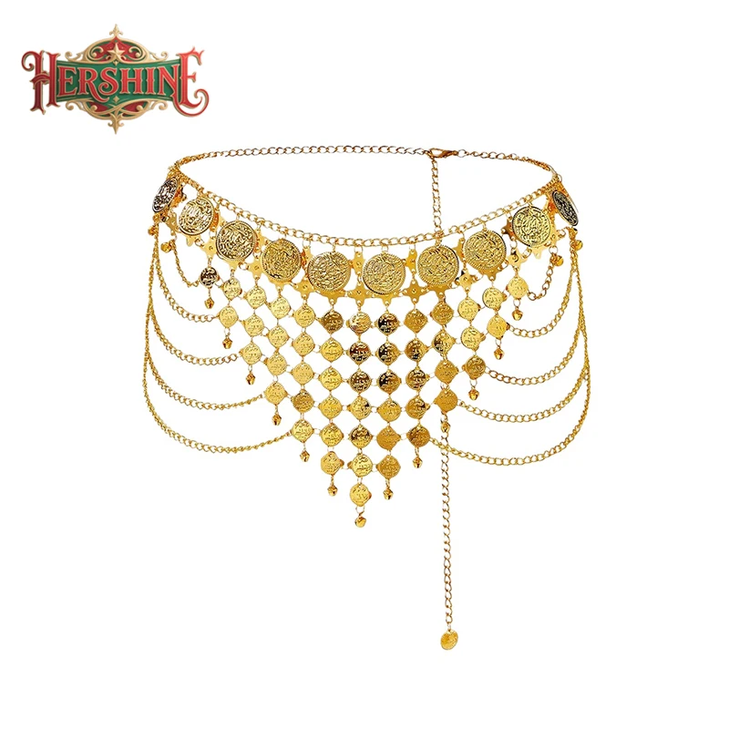 

HERSHINE женская модная и сексуальная поясная цепочка с кисточками и блестками, элегантный аксессуар для косплея в богемном стиле, весна, лето