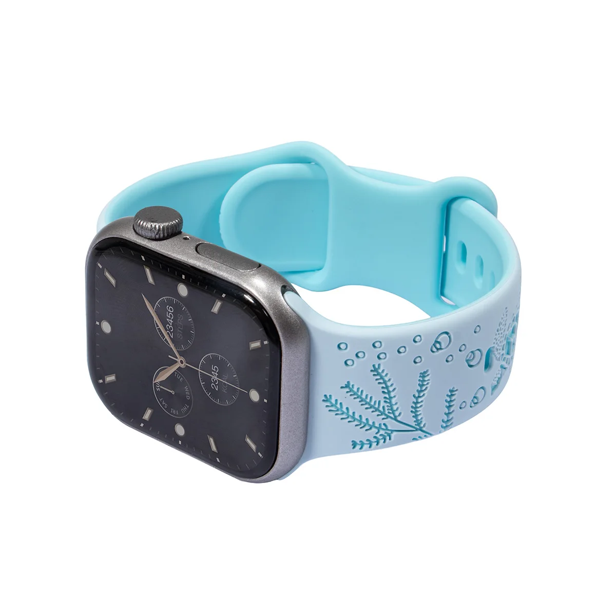 Turtle Watch Band for Apple Watch 40/41/42/44/45/46/49mm, Soft Sculpted Sports Silicone Strap for iWatch Series11 10 987 654SE