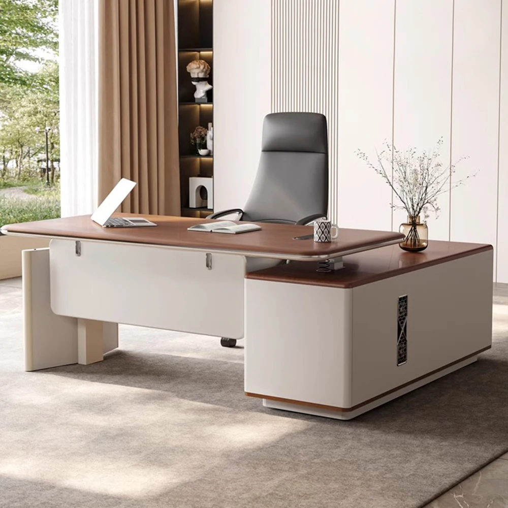 Premium Modern Design Luxury Modular Standing Table Adjustable Height Wooden Desk Office Furniture