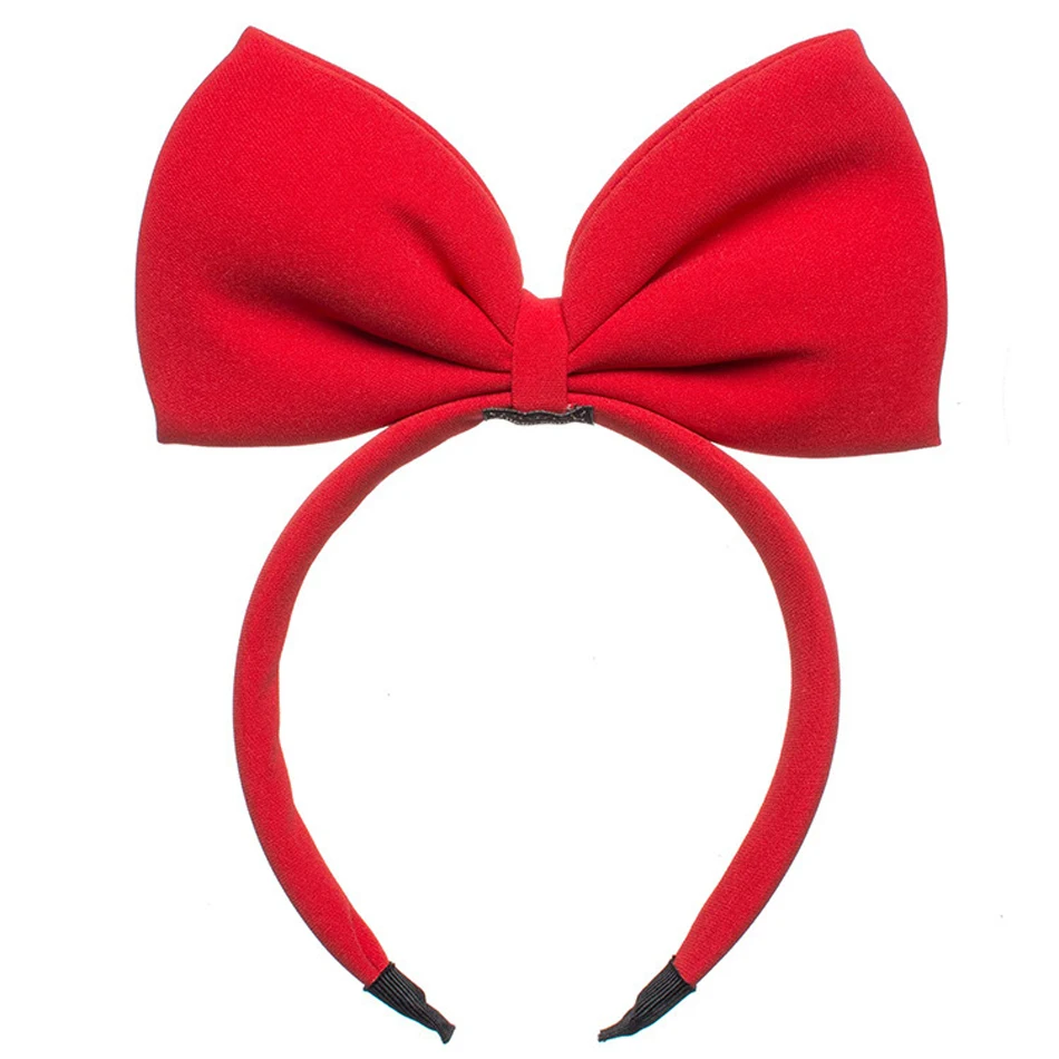 2024 New Style Mickey Minnie Ear Headband Sequin Bows Girl Kids Halloween Party Cosplay Hair Accessories Princess Hairband