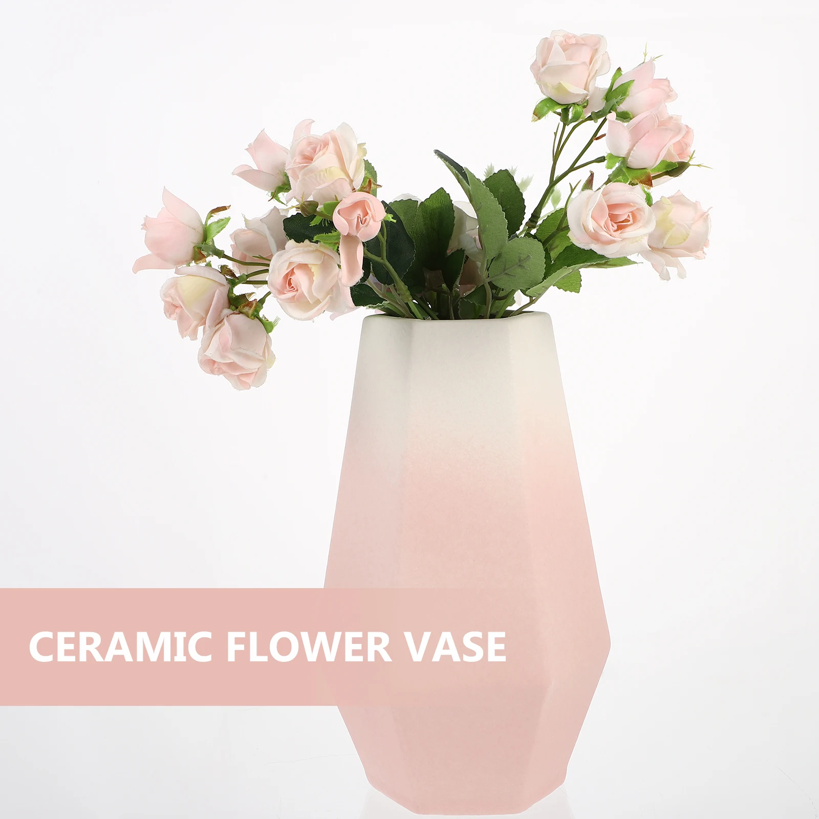 

Decorative Frosted Ceramic Vase Flower and Plant Container Ceramics Desktop