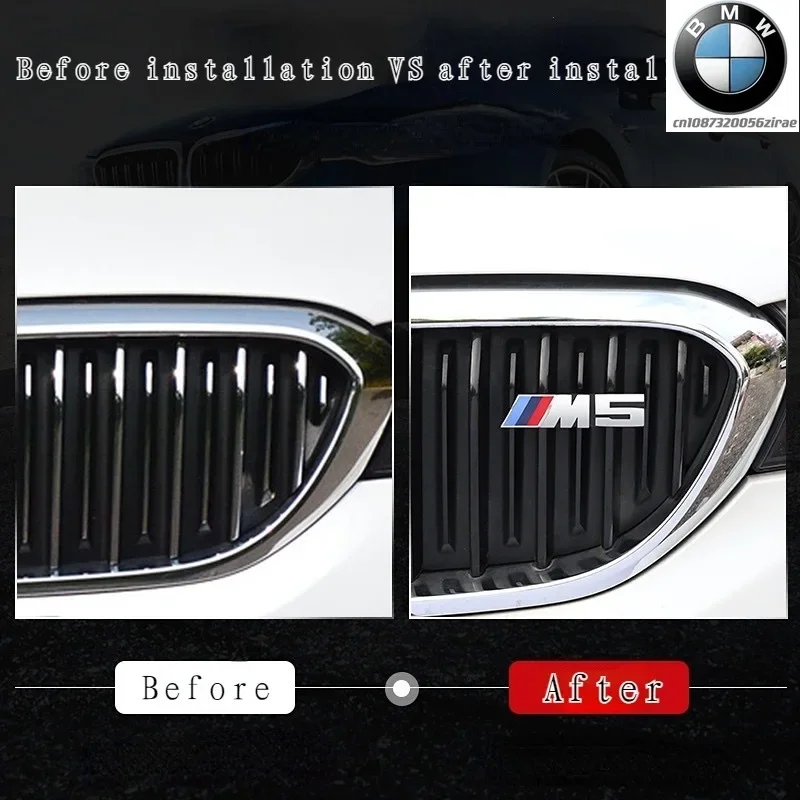 3D Car Front Grille Badge Emblem for BMW M1 M2 M3 M4 M5 M6 M7 E84 E83 F39 F10 F30 G11 G07 G86 G80 G60 E60 E46 Accessories Decor