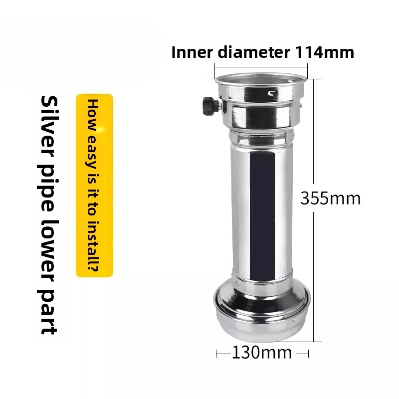 Durable Telescopic Smoke Exhaust Pipe for Range Hood - 360° Strong Suction, Ring Capture, Thickened Easy Clean Ventilation Duct