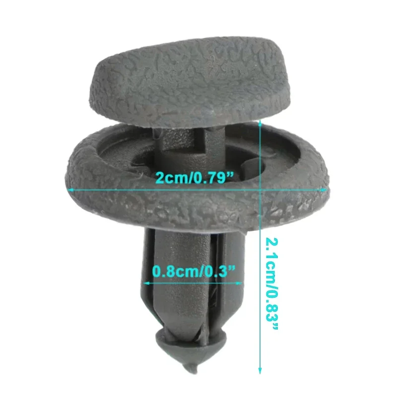 2pc For Nissan Juke F15 Early Type 799161KA3A Grey Rear Boot Trunk Cargo Parcel Shelf Clips Bracket Retainer Fastener Push Rivet