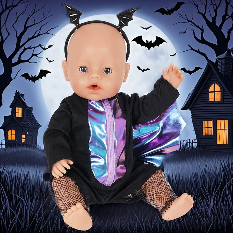 Geeignet für 16-18-Zoll-Puppenkleidungssets (ohne Puppen), Halloween-Kleidungsgeschenke, Puppenkleidungsspiele, Weihnachtsgeschenke