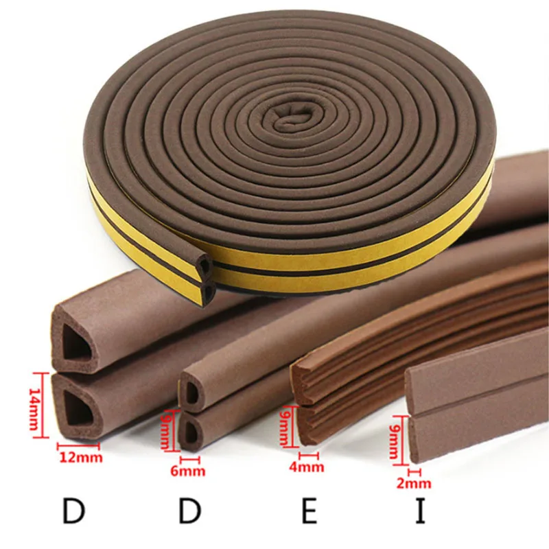 Self-adhesive Door And Window Sealing Strip Glass Window Anti-collision Rubber Strip Foam Sound Insulation Strip