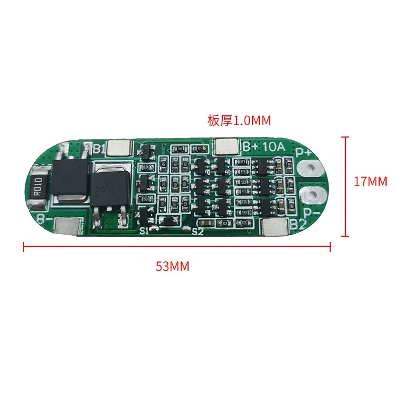 3S 10A 12V Lithium Battery Charger Protection Board For 3pcs 18650 Li-ion Battery Cell Charging BMS 11.1V 12.6V With Balanced