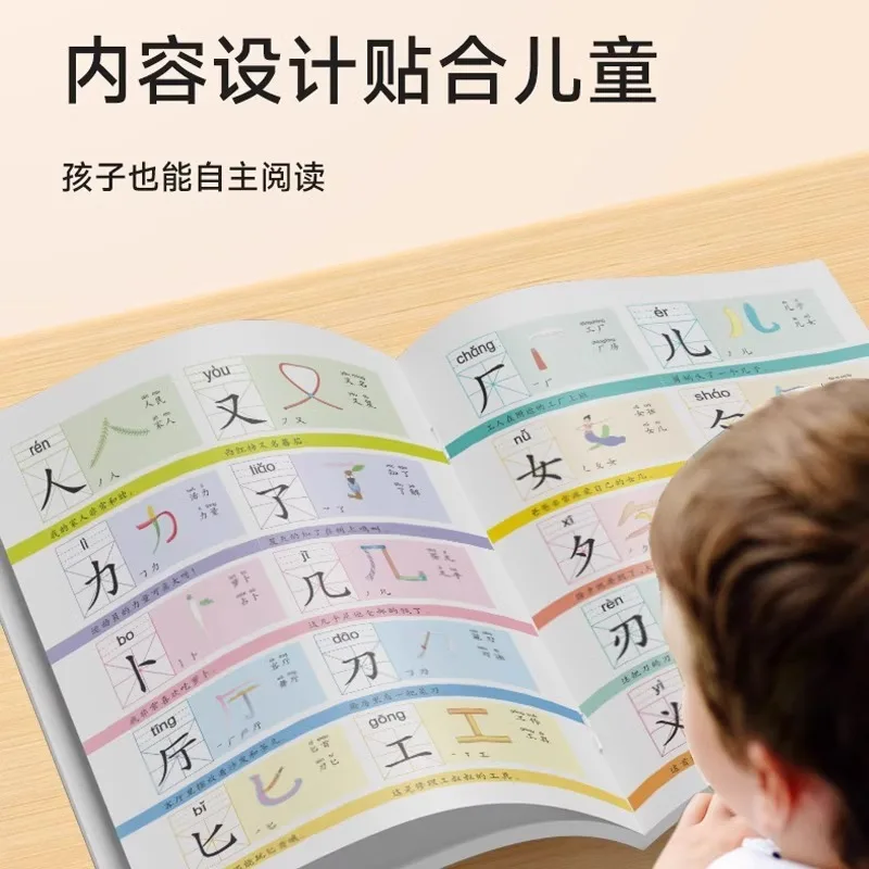 King of Literacy 3000 Words, Pictographic Version, Children's Character Recognition Enlightenment, Early Education Books