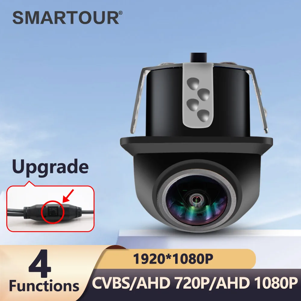 AHD 1920x1080P Car Rear View Camera 180° Fisheye Golden Lens Full HD Night Vision Vehicle Back Car Reversing Front Camera