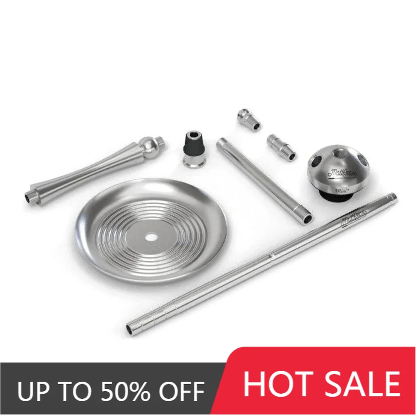 MattPear Mini S Ball Shisha Hookah Set Full 304 Stainless Steel With MattPear Mini Clear Cone Base