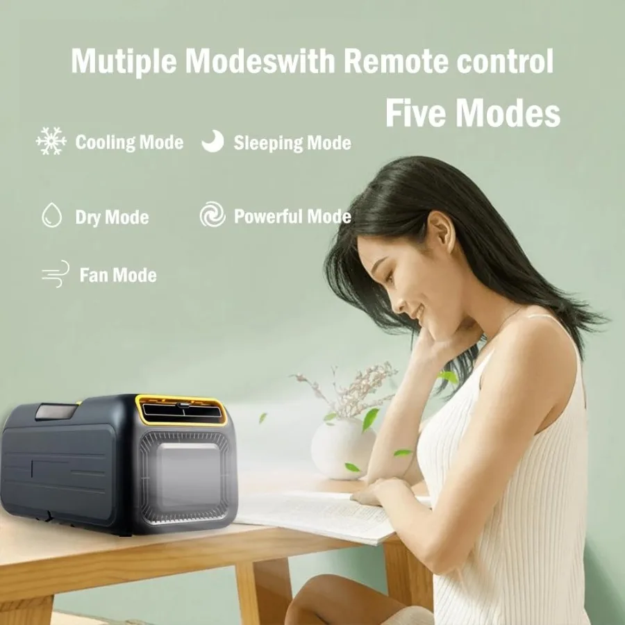 وحدة تبريد مكيف هواء محمول 4500BTU 5in1 مع مجموعة تثبيت لشاحنة خيمة التخييم وشاحنة RV للاستخدام المنزلي طاقة منخفضة C