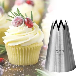 362# Large Open Star Icing Piping Nozzles For Cakes Tool Cupcake Cookie Confectionery Cream Nozzle Pastry And Bakery Accessories