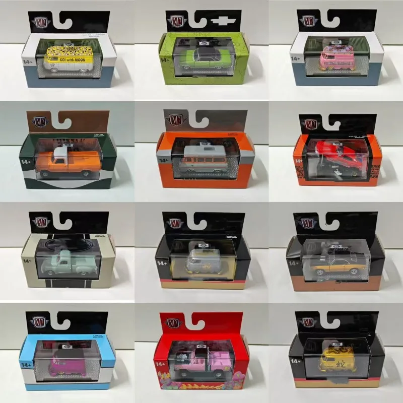 نموذج سيارة مصبوب مصنوع من خليط معدني مقلد بمقياس M2 1:64، مجموعة محدودة من الديكور، علامة تجارية جديدة مع عبوة