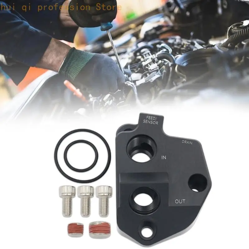 Ölkühlungs-Adapterplatte mit Ablassetiketten und Aluminiumgehäuse H8WE – Detail 10