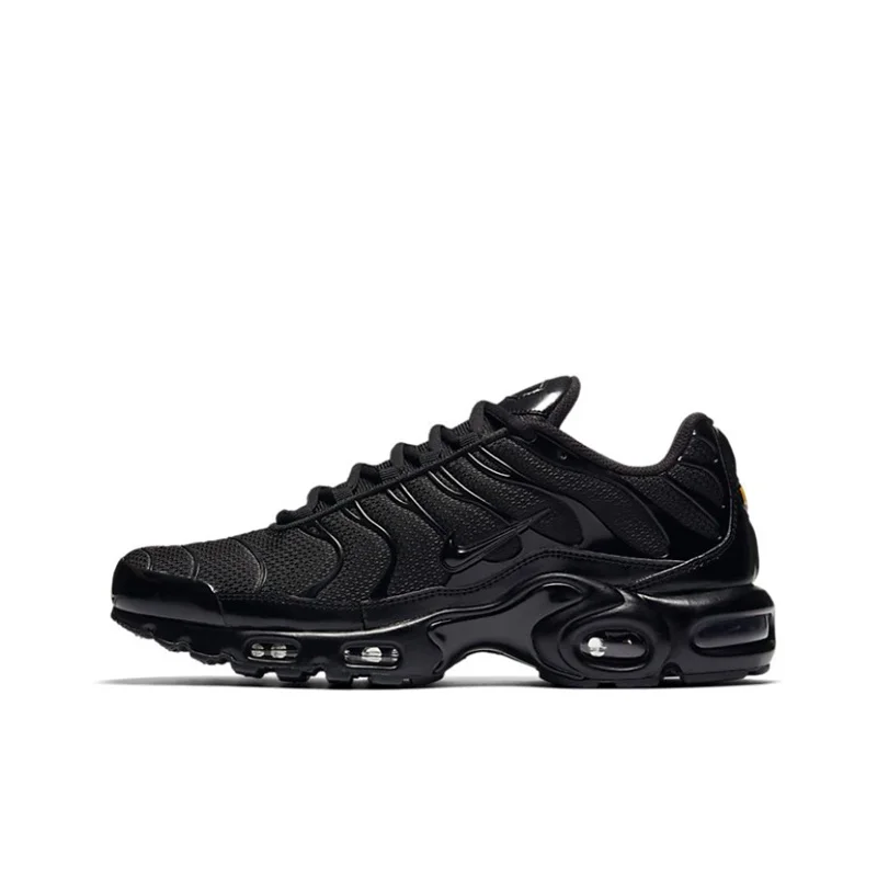 Nike Air Max Plus TN Men and Women Running Shoes Breathable, Non Slip, Durable Air Cushion, Cushioning Fabric Triple Black