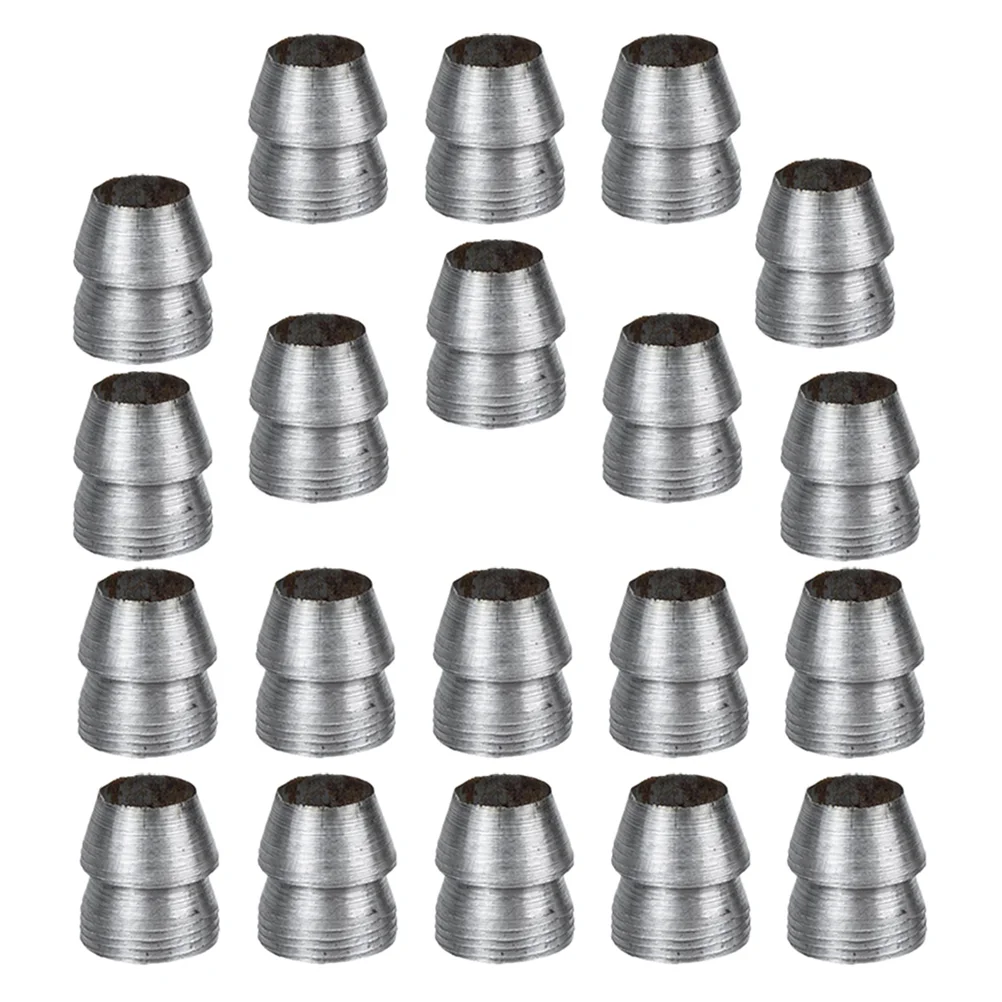 20 Pcs Knobs Ax Wedge The Hammer Axe Handle Metal Throwing Silver Installation Accessories