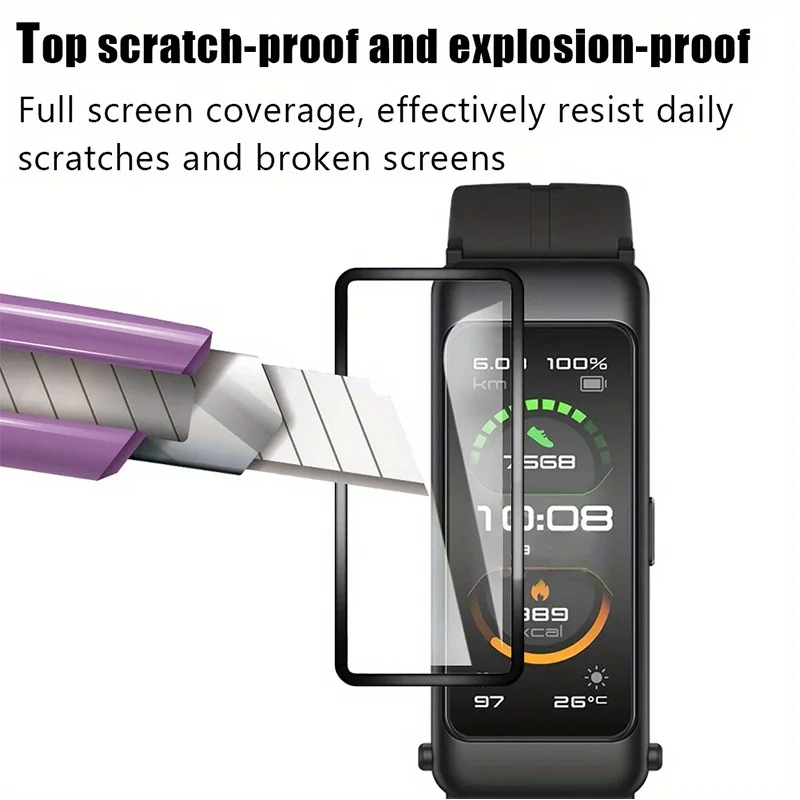 Pellicola salvaschermo 3-5 pezzi per Huawei TalkBand B7 B6 Pellicola morbida curva 3D a copertura totale (non in vetro temperato) per SmartWatch B7 B6