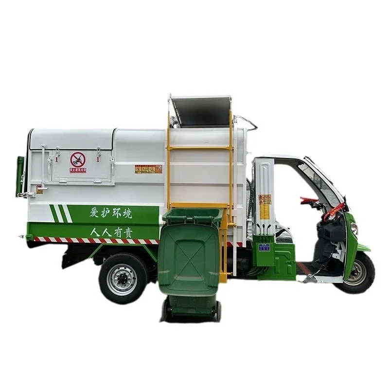 Municipal Sanitation Electric Hanging Can Garbage Truck 5 Cubic Property Community Garbage Truck