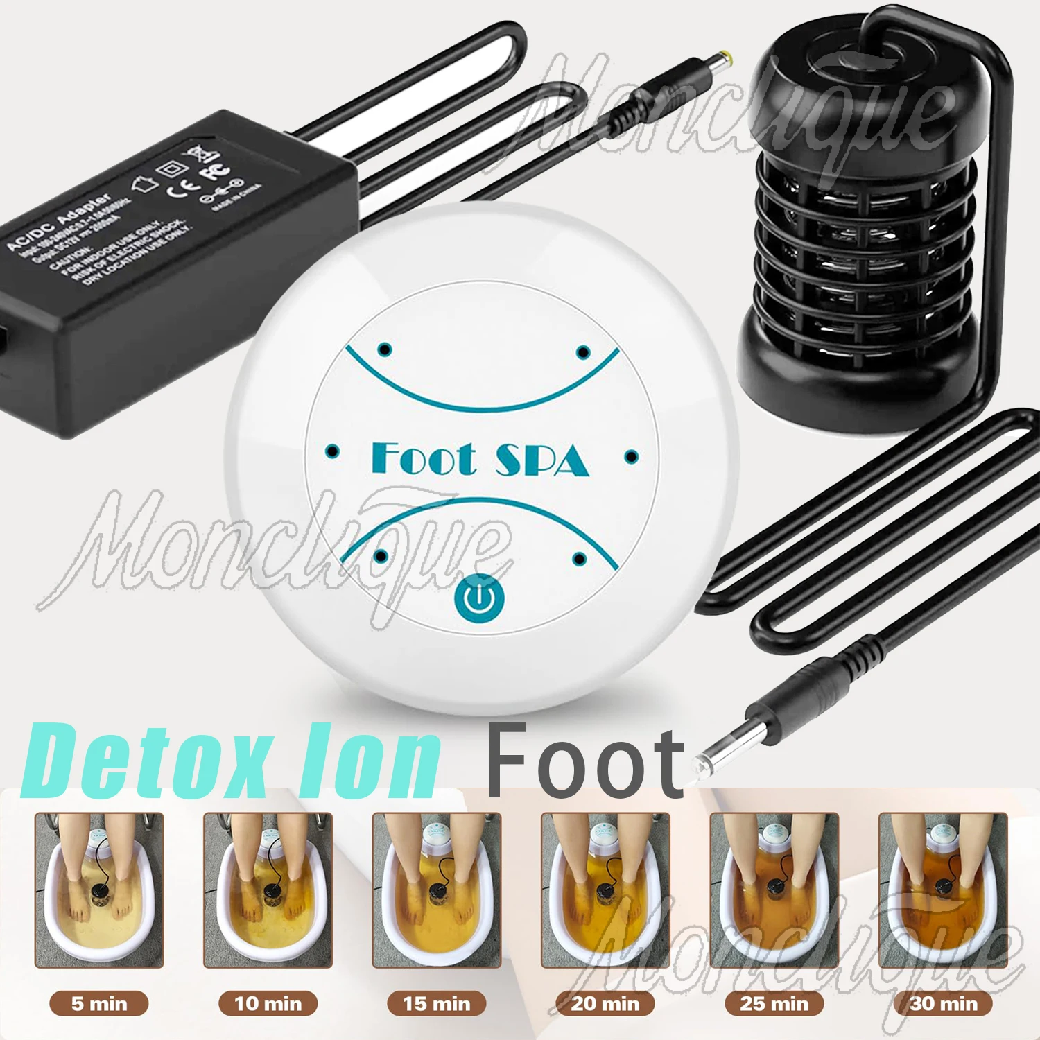 Detox Ionic Foot Spa Bath Machine Foot Calf Footbath Relieve Stress Muscle Healthy Massage Vibrat Care Array Promote Good Health