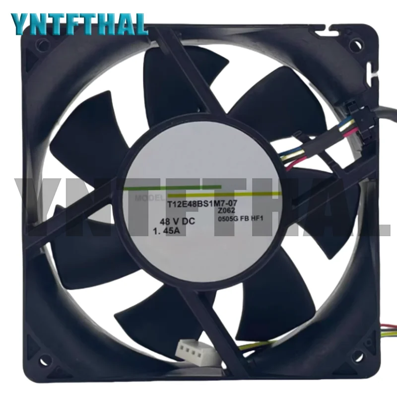

New T12E48BS1M7-07 48V 1.45A 12CM 4 Wire Cooling Fan