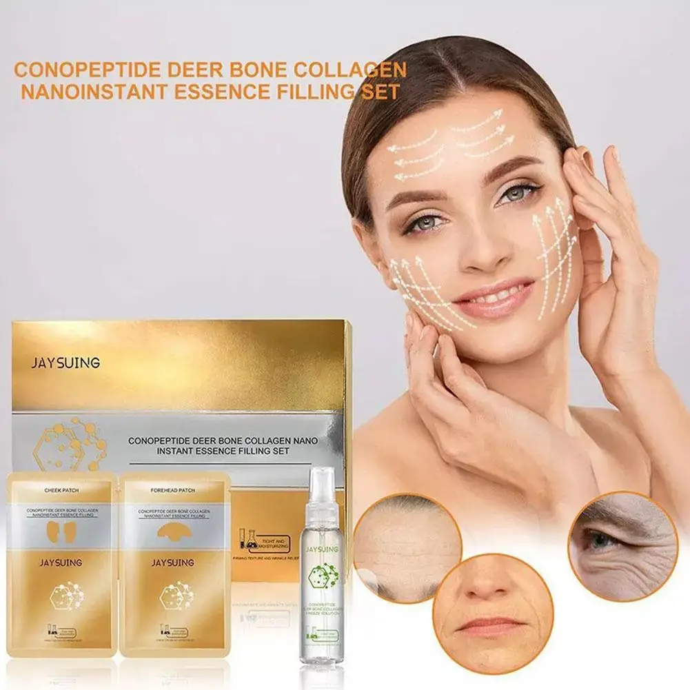 1 SET Peptide Deer Bone Collagen Essence Filling Kit Spiropeptide Essence Set Skin Care