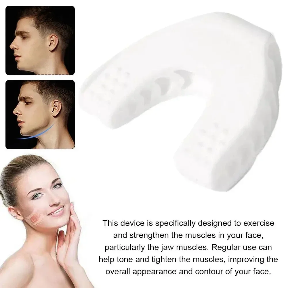 Verbessertes Kiefertrainer und Nackentröner, Jawline Exerciser für Gesicht, Muskeltraining, Doppelkinn-Reduzierer, Gesichts-Schlankheitswerkzeuge, Facelift – Detail 5