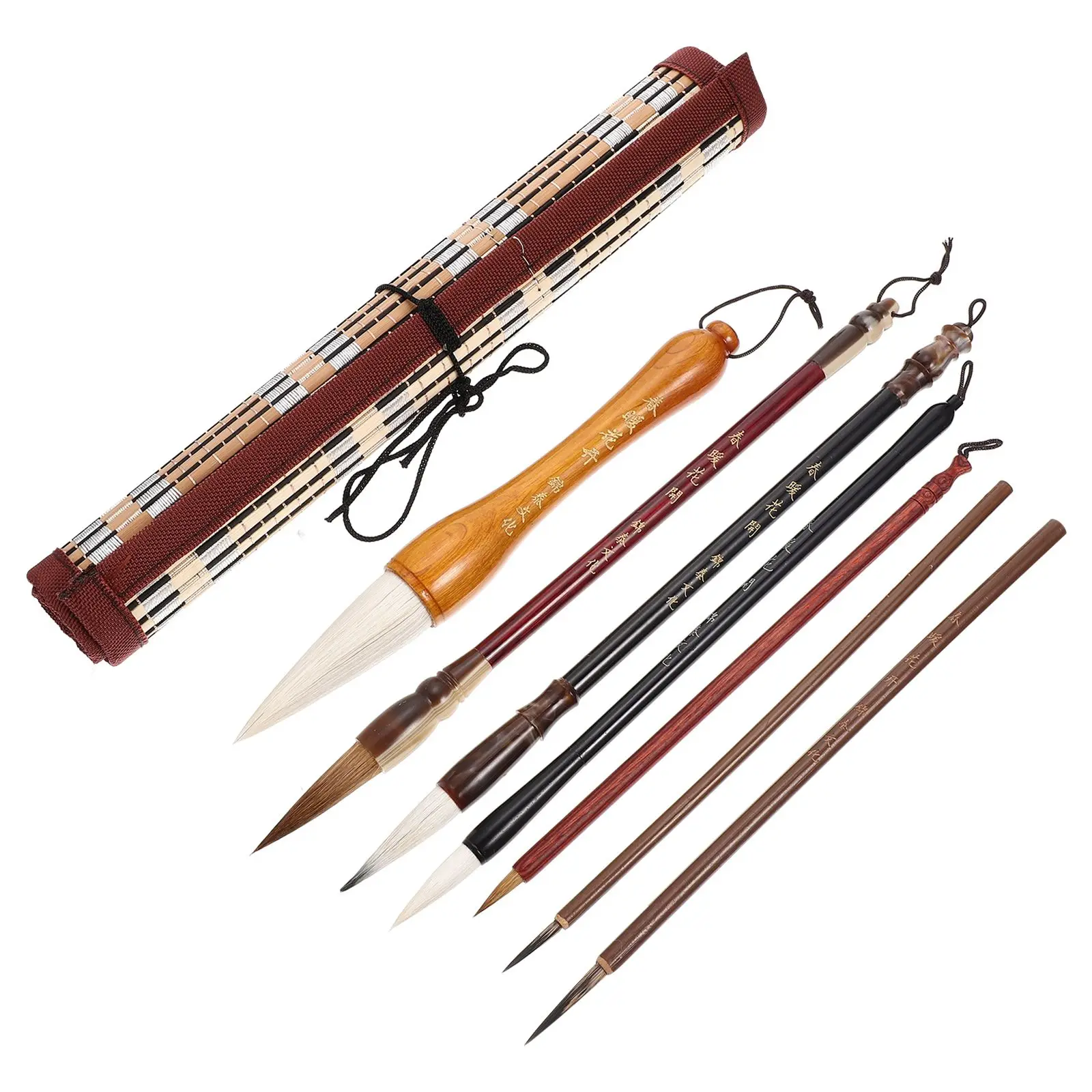 

Chinese Calligraphy Brush Set Four Treasures Supplies Watercolor Painting Writing Stationery Student Sumi Brushes