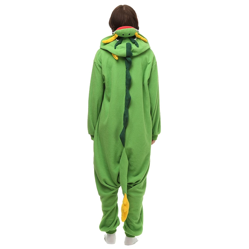 Chinese Drakenonesies Voor Volwassenen Vrouwen Pyjama Kigurumi Anime Eendelig Pijama Fleece Mannen Full Body Cosplay Kostuum Bodysuits