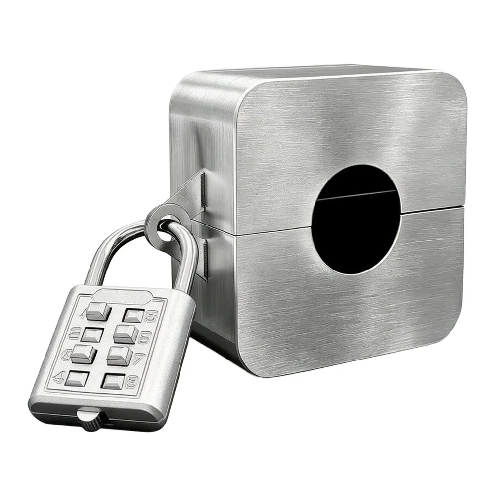 1 Set Stainless Steel Outdoor Tap Lock Kit With Coded Padlock For Garden Faucet Water Theft Protection Bathroom Furniture Sets