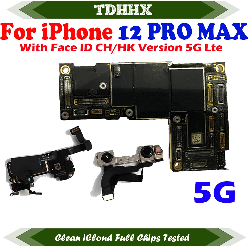 花目　iPhone12 Pro Max Mainboard For iPhone 12 Pro Max Logic Board with Face ID - 64GB